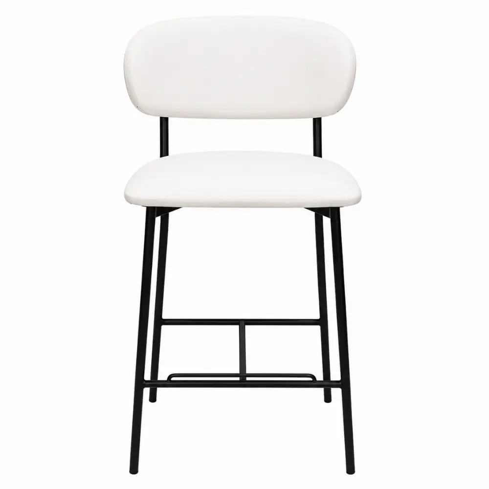 Contemporary White Counter Chair - Image 3