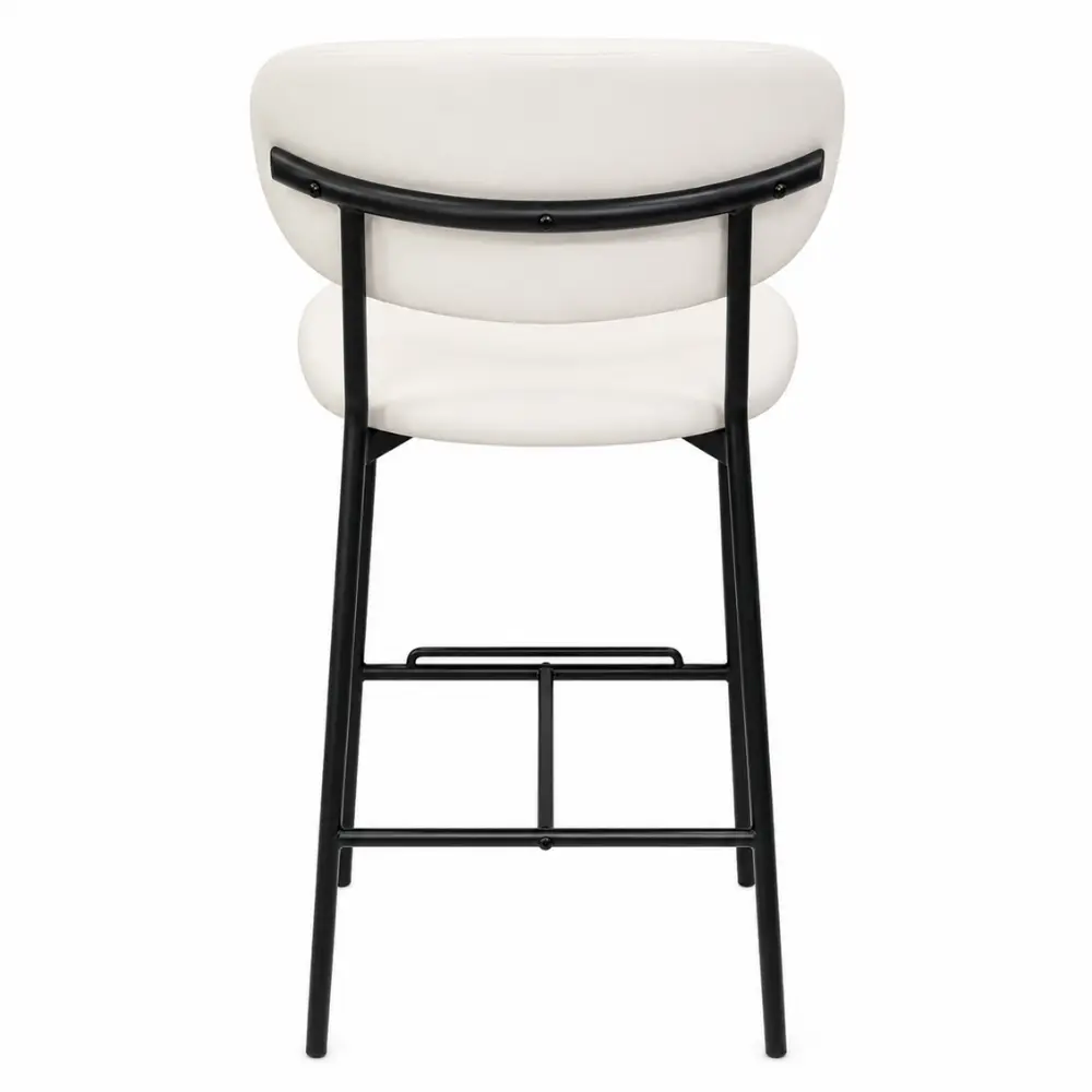 Contemporary White Counter Chair - Image 4