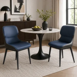 Modern Accent Dining Chair-Blue