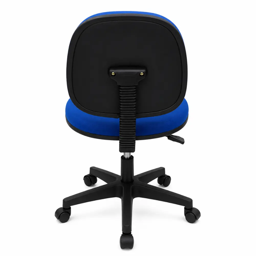 Compact Blue Swivel Office Chair - Image 4