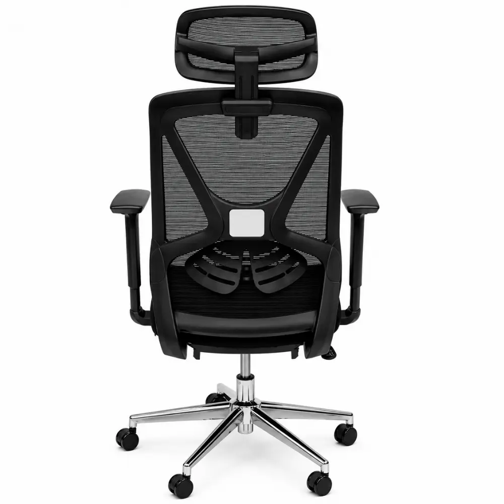 Executive High-Back Mesh Swivel Office Chair with Headrest - Image 4